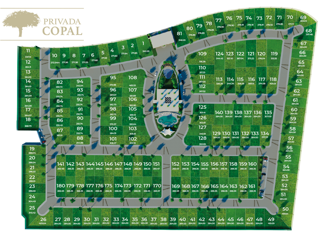 Mapa de Privada Copal